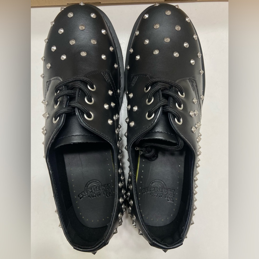 NEW Dr. Martens 1461 Stud Unisex Leather Oxford Derby Shoes M9/W10,M10/W11 $160 - Picture 3 of 10